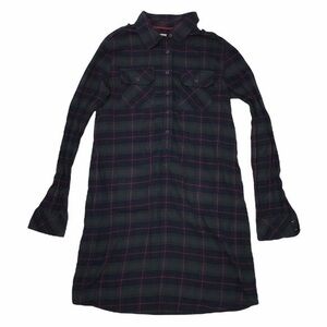 Gap Plaid Button Down Dress